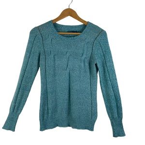 PRANA Green Wool/Mohair Blend Long Sleeve Sweater Size Medium